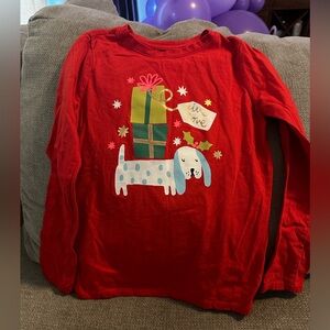 Red long sleeve Holiday t-shirt